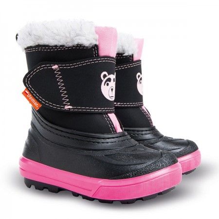 DEMAR - Dětská zimní obuv BEAR 1507B růžová