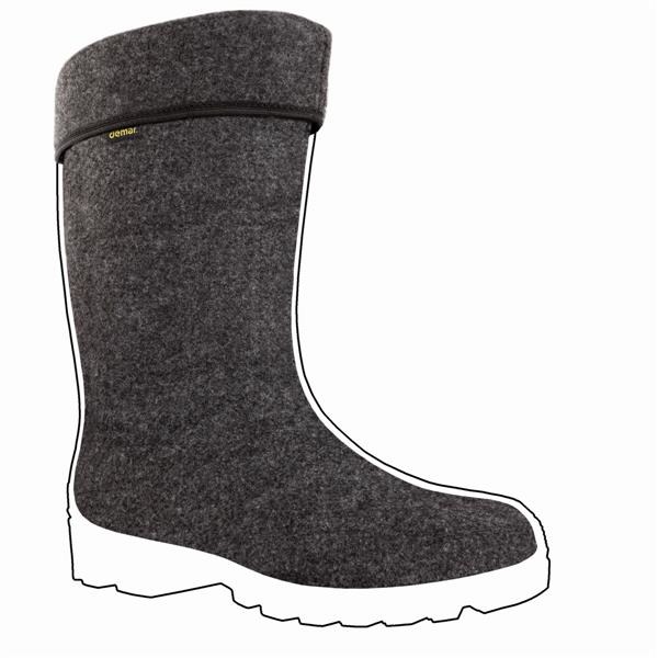 DEMAR - Pánské vysoké zateplené holiny GRANDER LUX BLACK 1626 černé