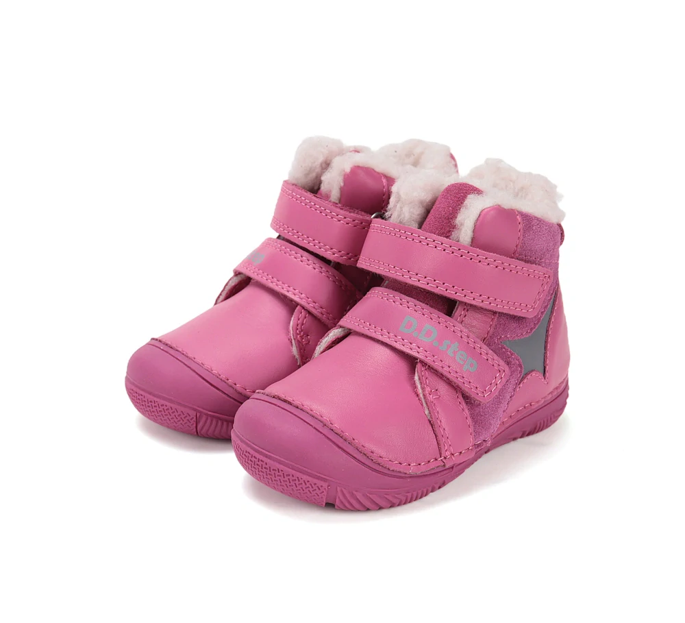 Dětská zimní obuv W082-52912C- růžová